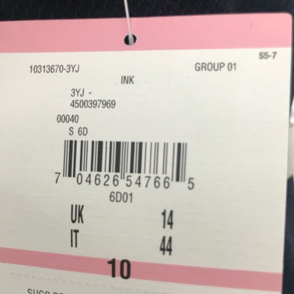 Anne Klein Dress Ink NWT Sz 10 - Picture 7 of 8